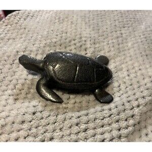 Selfmade/Handmade Epoxy Resin Silver Turtle Decor